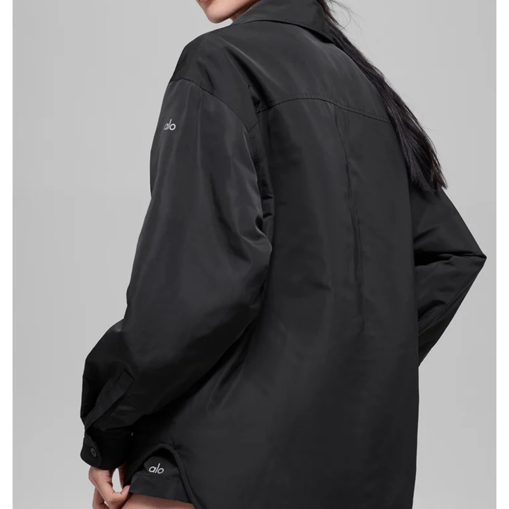 NEW ALO Socialite Shacket Black XS/S/M/L Lightweight Unisex Oversized Jacket - Picture 9 of 12